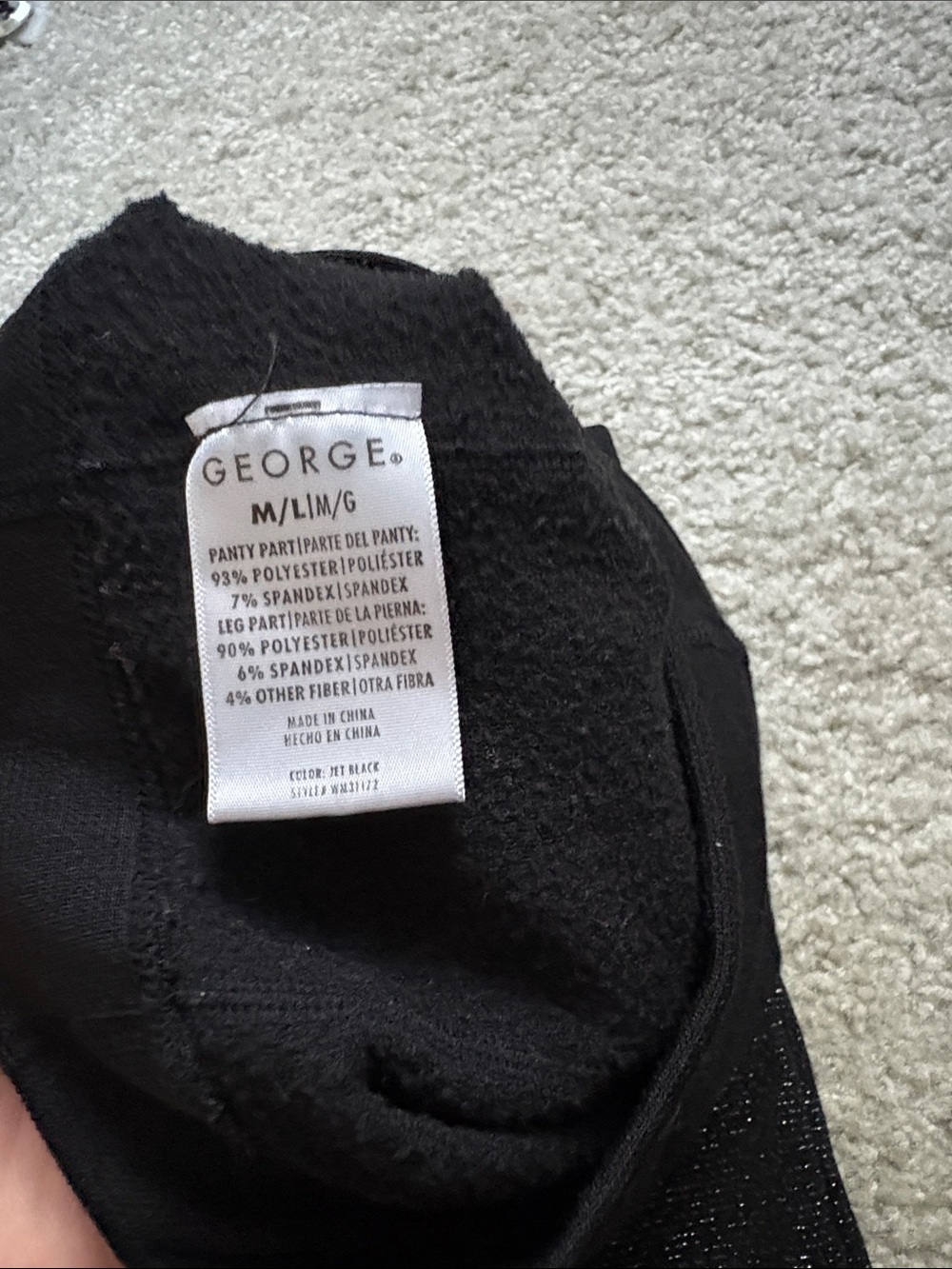 George Black Glitter Leggings - Picture 2 of 2